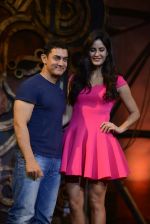 Aamir Khan, Katrina Kaif unveil Dhoom Machale Song in Yashraj, Mumbai on 14th Nov 2013